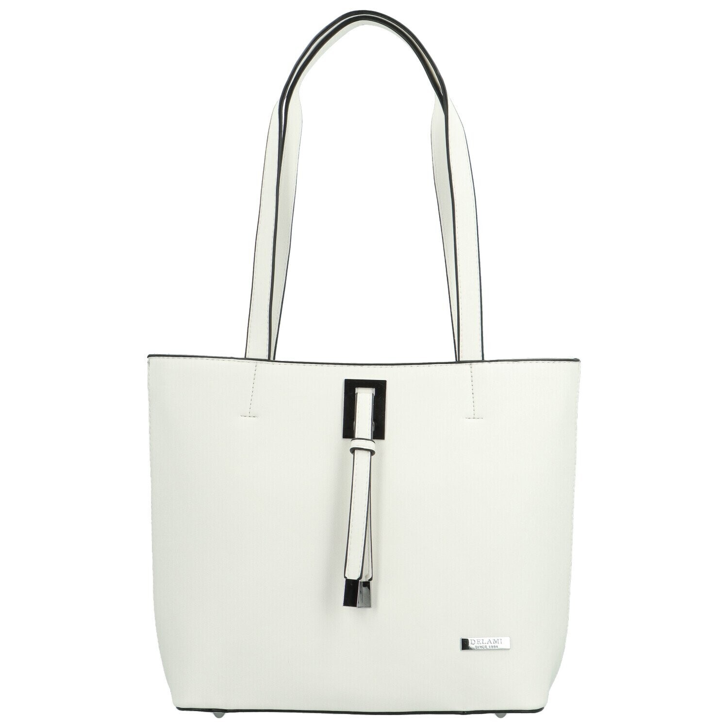 Luxusní dámská kabelka na rameno Delami Athena Aura, bílá
