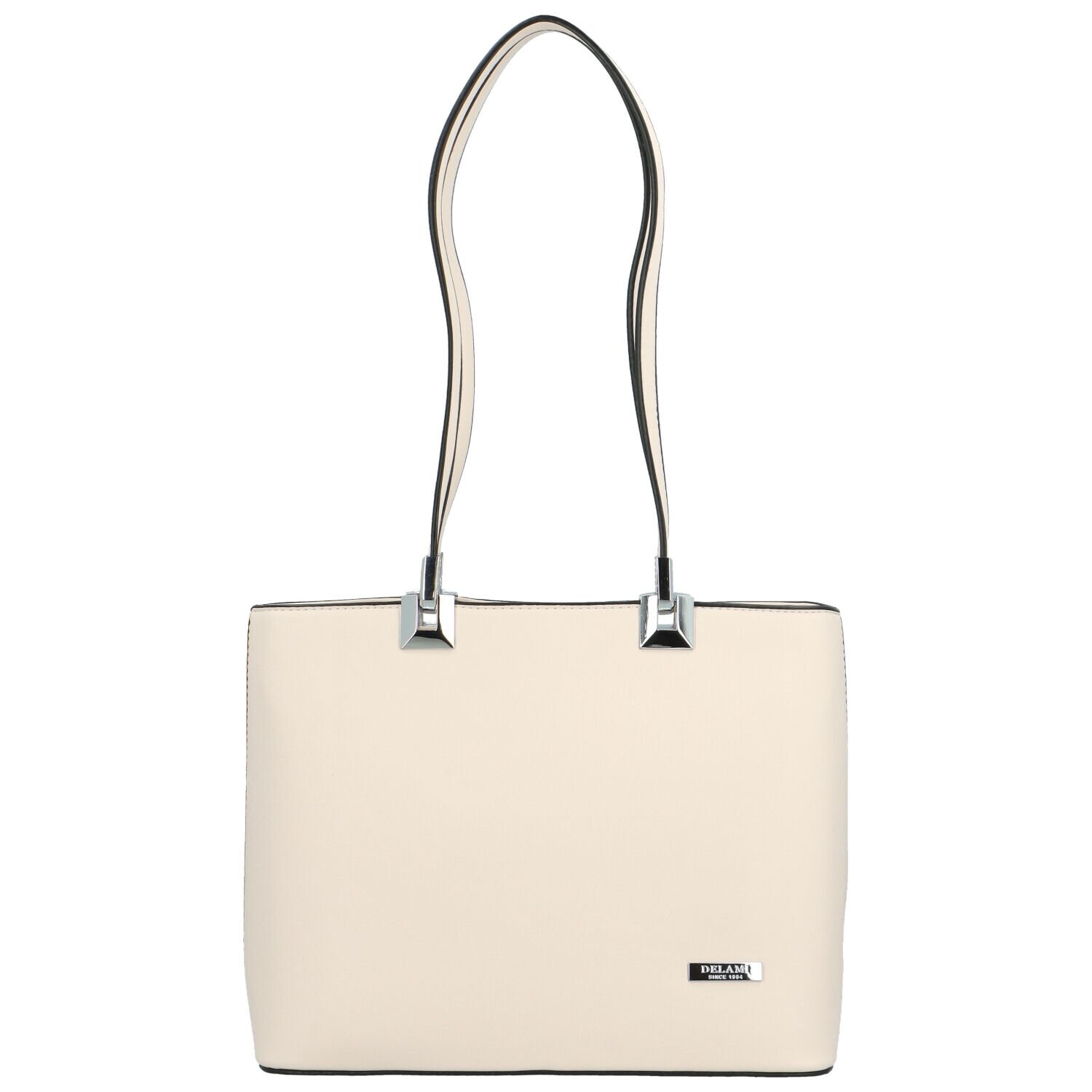 Luxusní dámská kabelka na rameno Delami Velvet Touch, pudrová