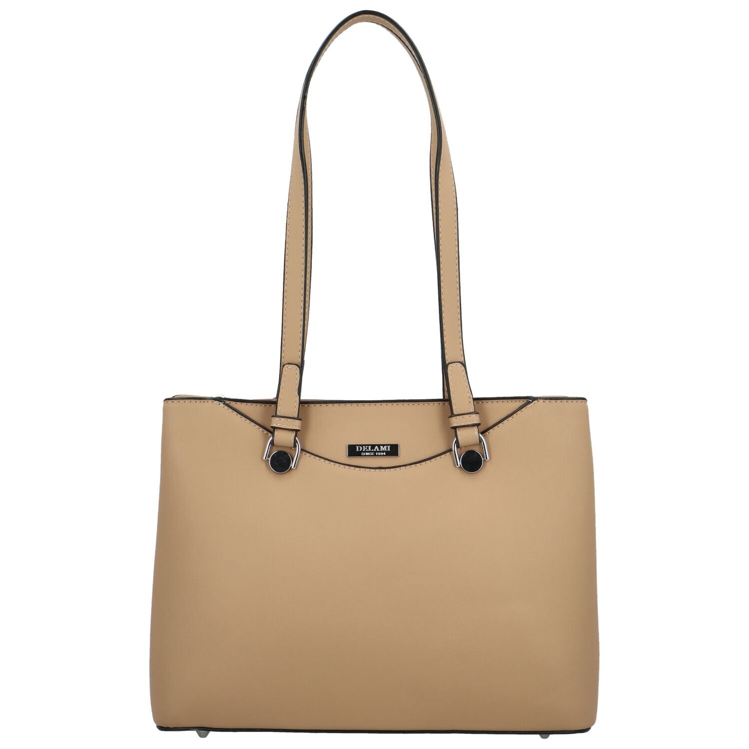 Módní dámská kabelka na rameno Delami Little Lady, tmavě béžová