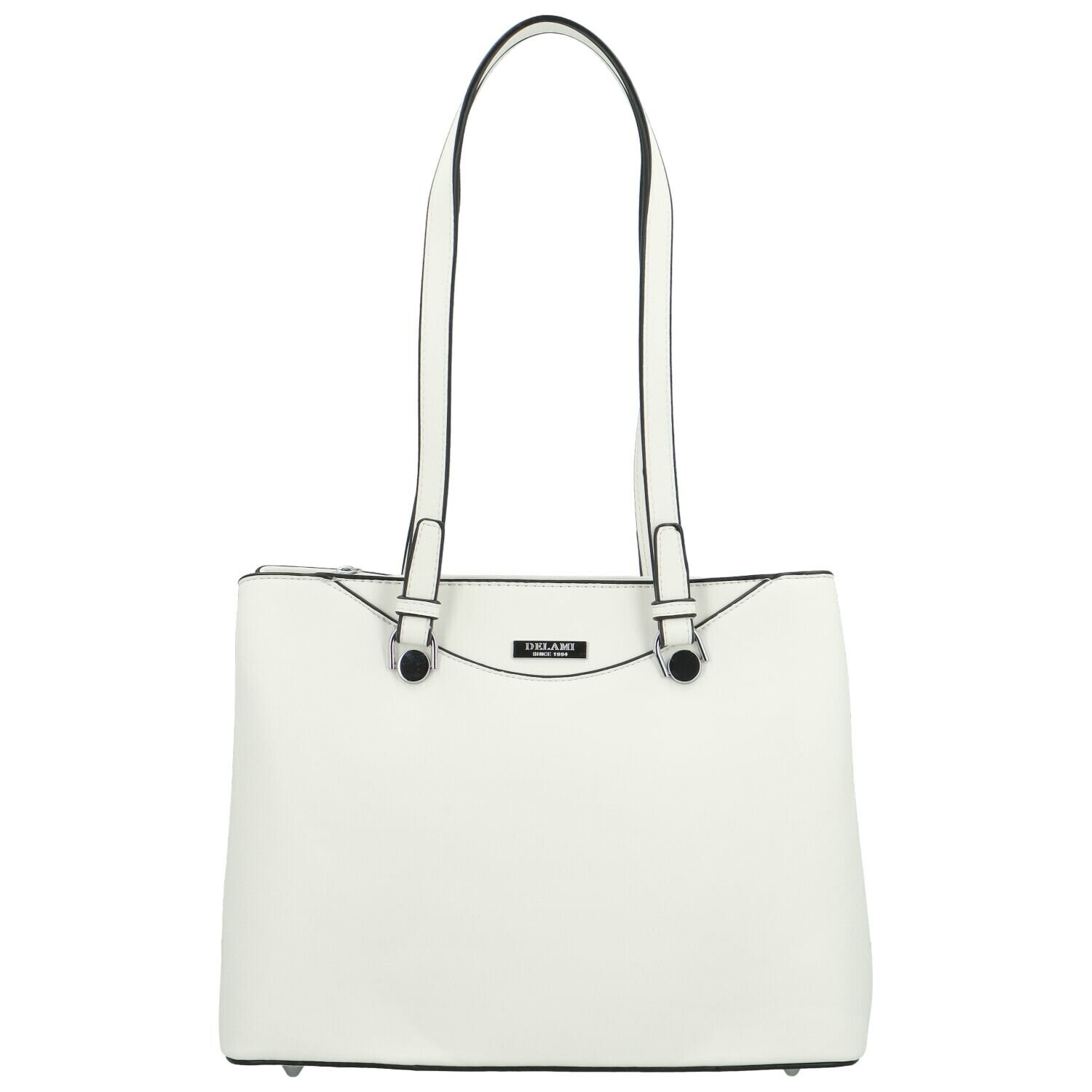 Módní dámská kabelka na rameno Delami Little Lady, bílá