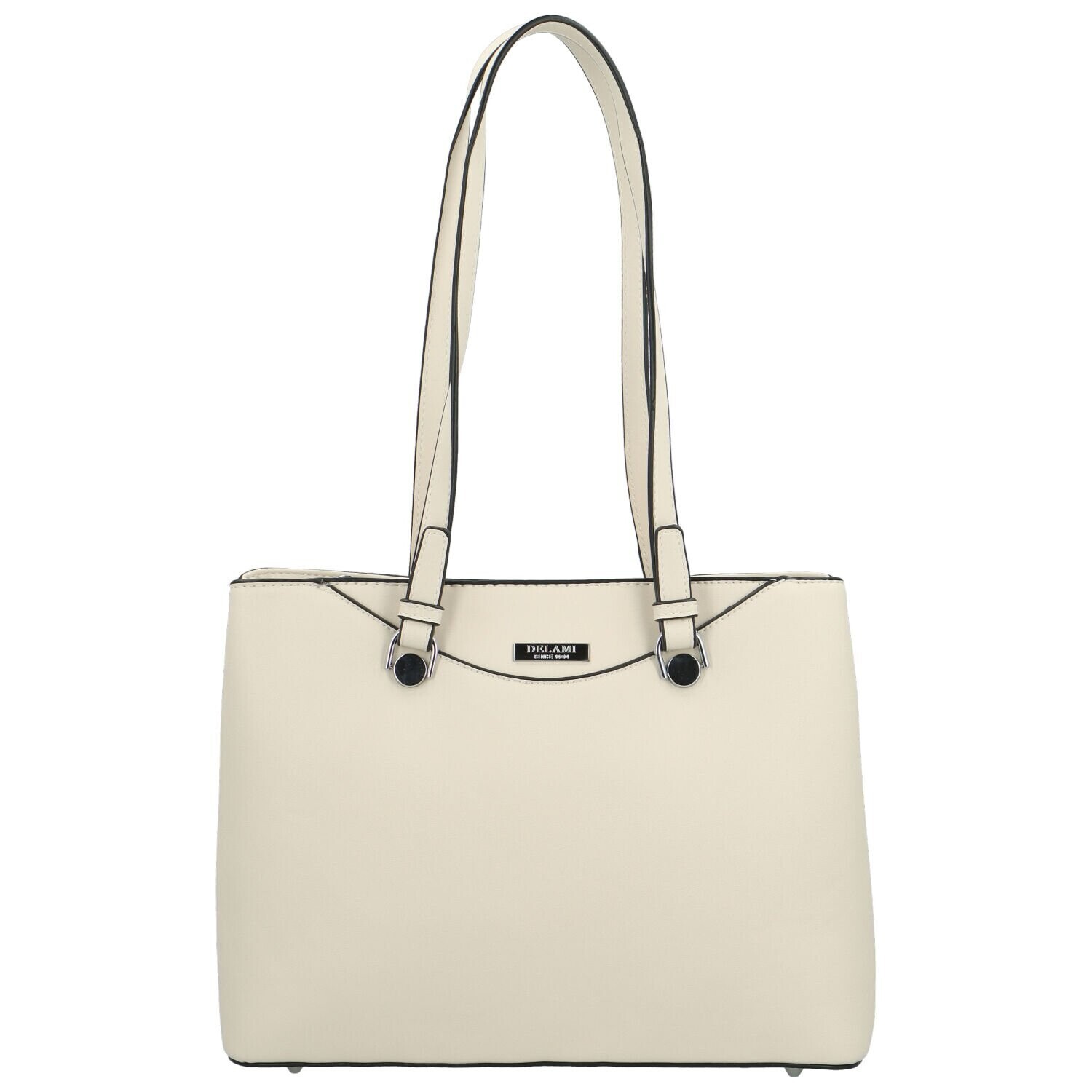 Módní dámská kabelka na rameno Delami Little Lady, světle krémová