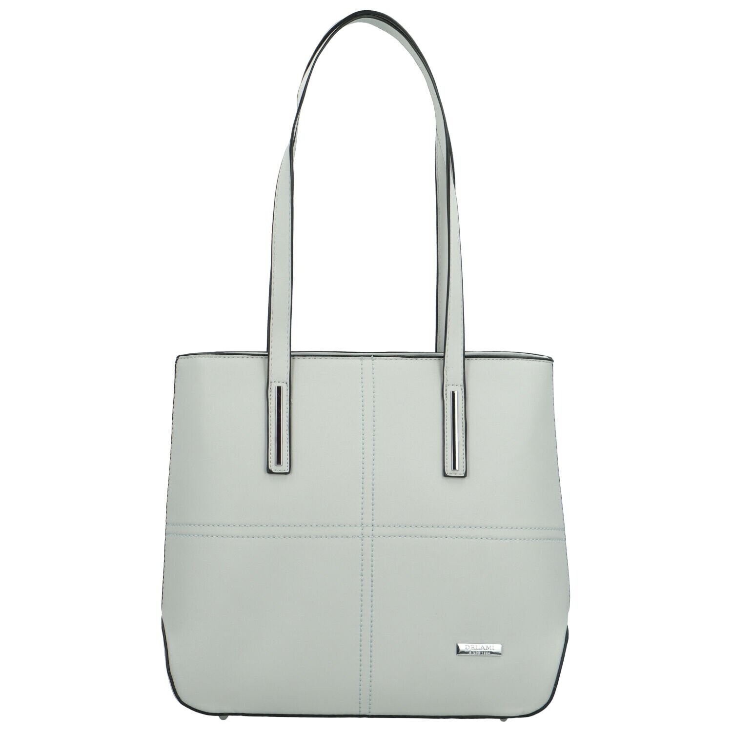 Moderní dámská kabelka na rameno Delami Glimmer, světle šedá