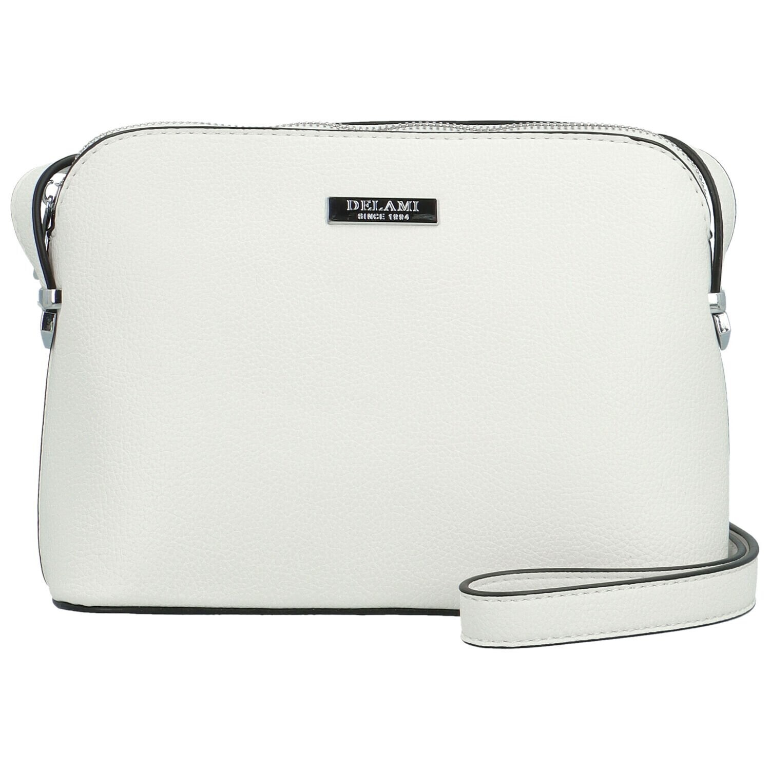 Módní dámská crossbody kabelka Delami Glamore, bílá