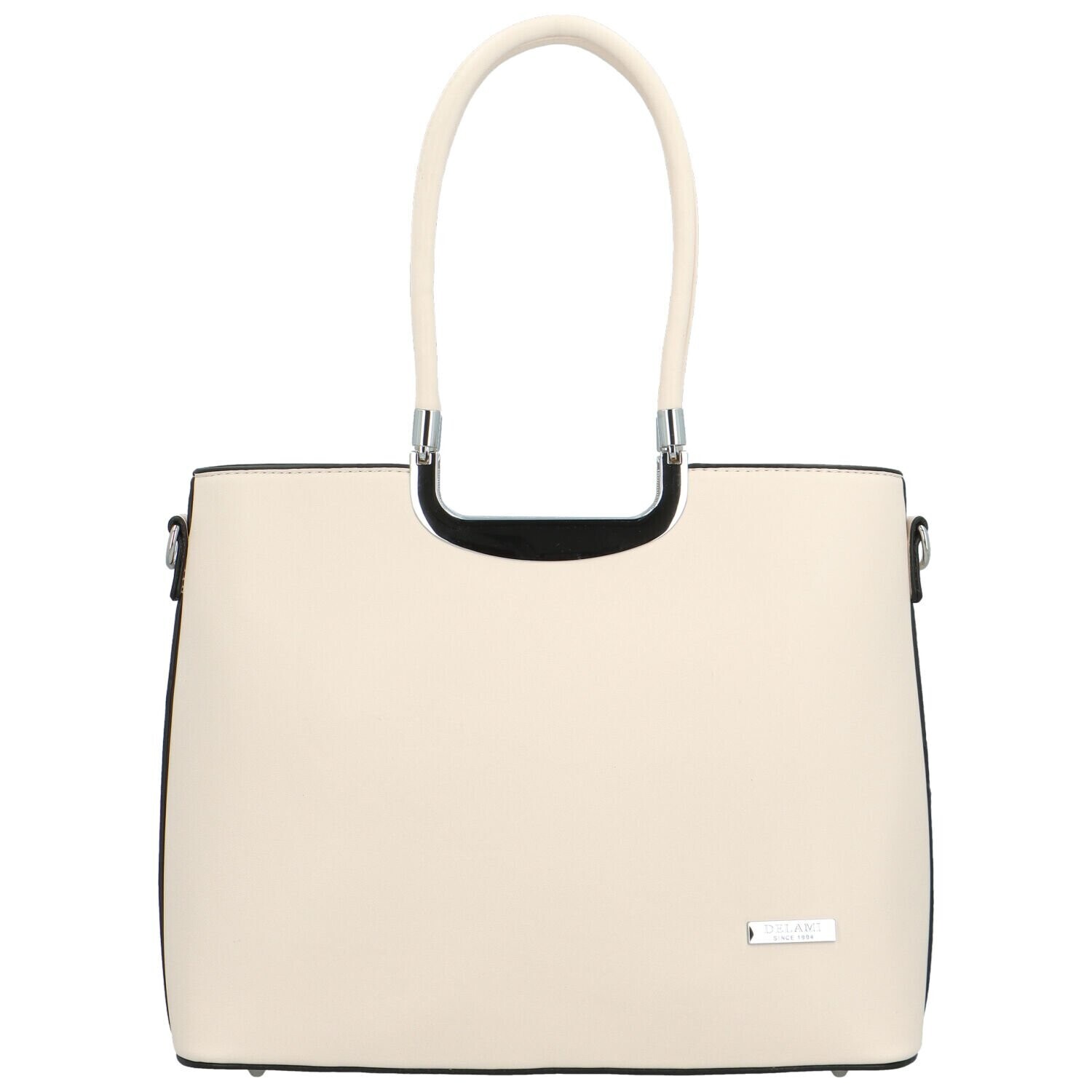 Luxusní dámská kabelka do ruky Delami Bella Rosa, pudrová