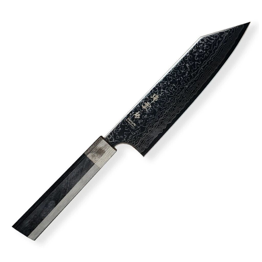 Santoku nůž PETTY KANETSUGU ZUIUN KIWAMI 18 cm, černá, Dellinger