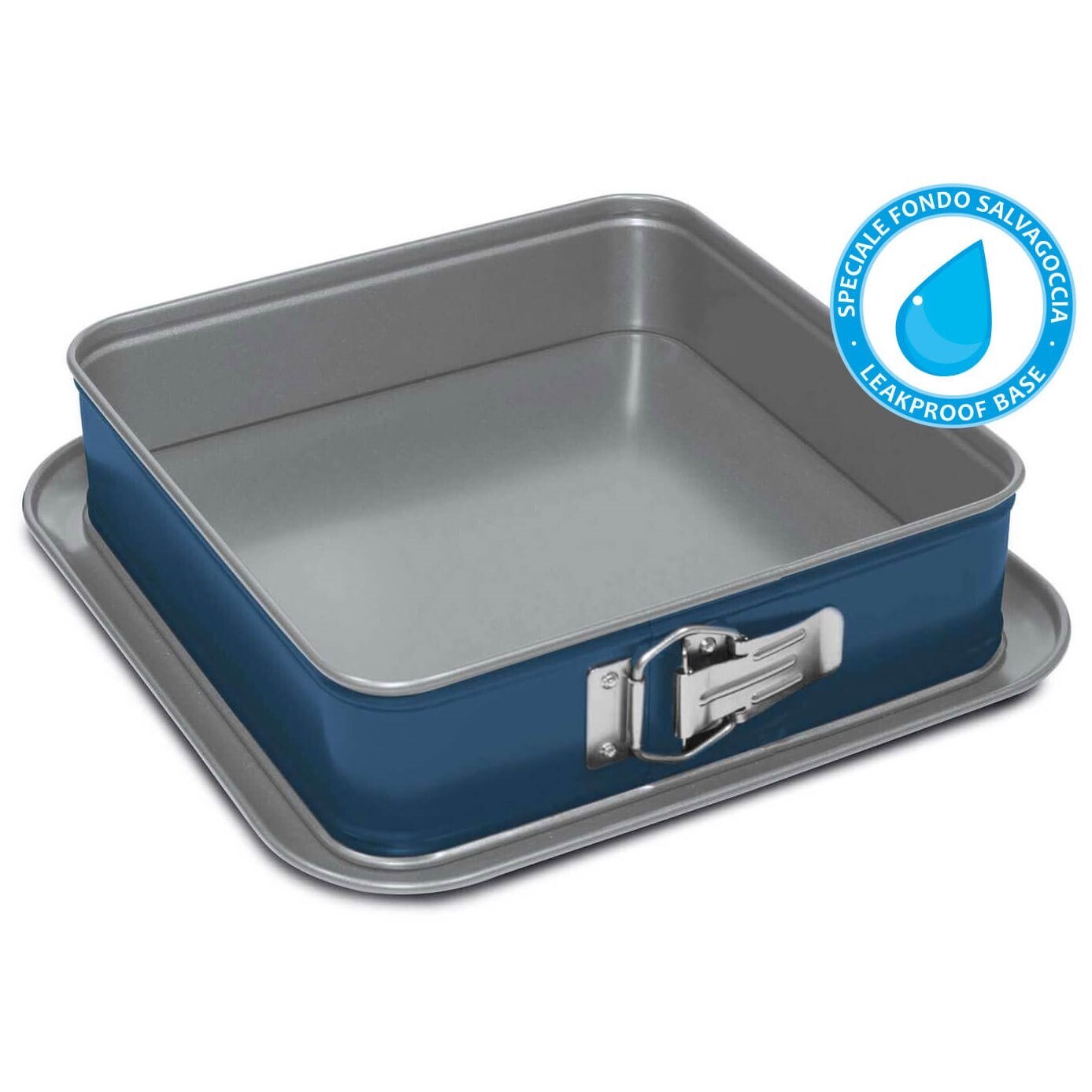 Forma na koláč XBAKE 24 x 24 cm, modrá, ocel, Guardini