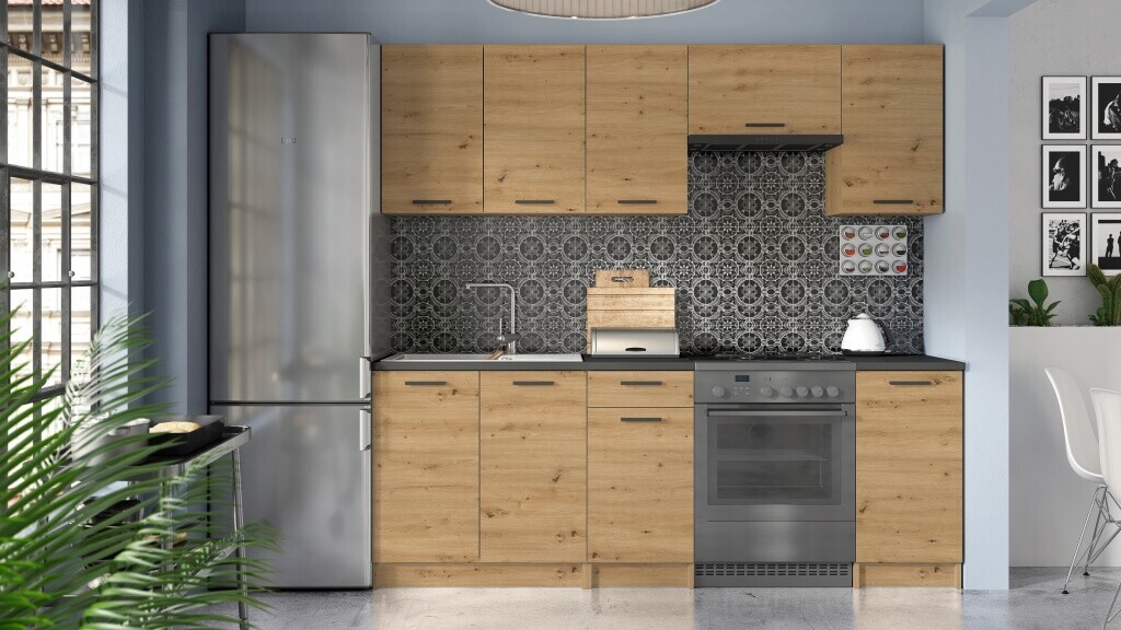 Kuchyně MALLEM 160/220 cm, artisan