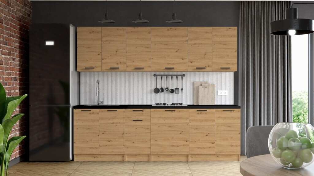 Kuchyně MALLEM 260 cm, artisan