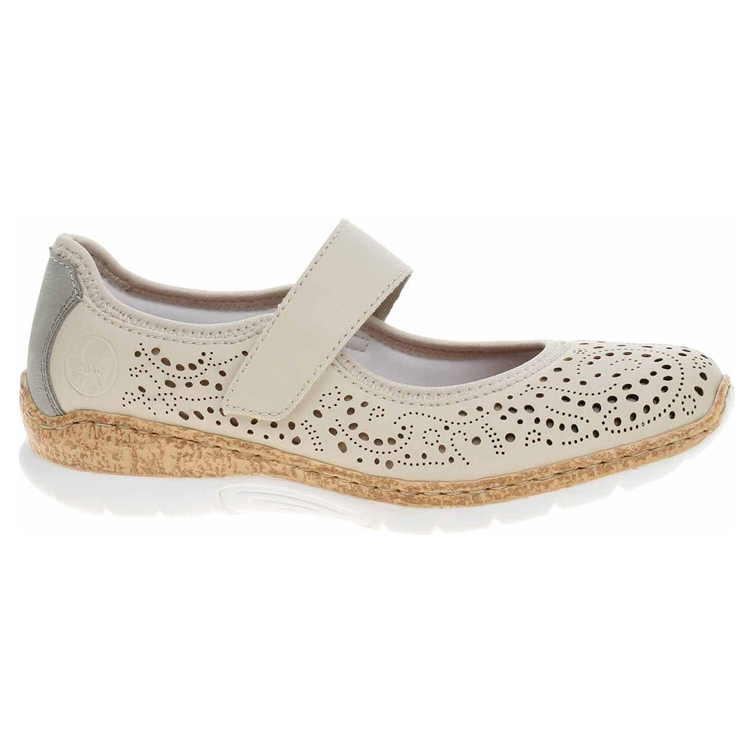 Ecco Dámské baleriny Rieker N4299-60 beige 23301212