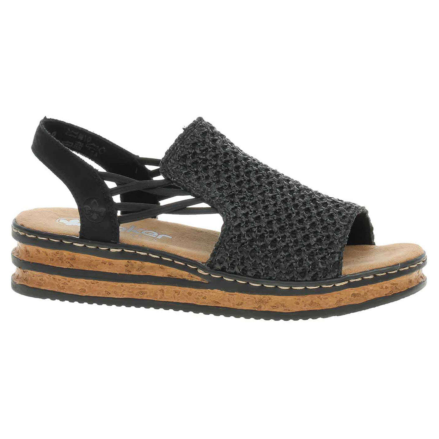 Ecco Dámské sandály Rieker 62941-00 schwarz 23802023