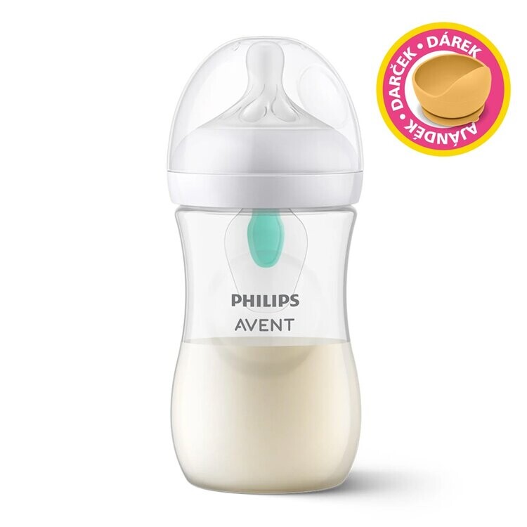 Philips AVENT Hrneček pro první doušky Classic 200 ml s držadly dívka+dárek PETITE&MARS Miska 6m+