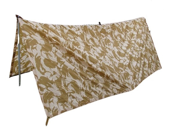 Plachta multifunkční Basha pouštní  Desert DPM Velká Británie originál Velikost: 255x220cm použitá