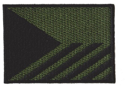 Nášivka ČR vlajka střední pruhy oliv A-14sz