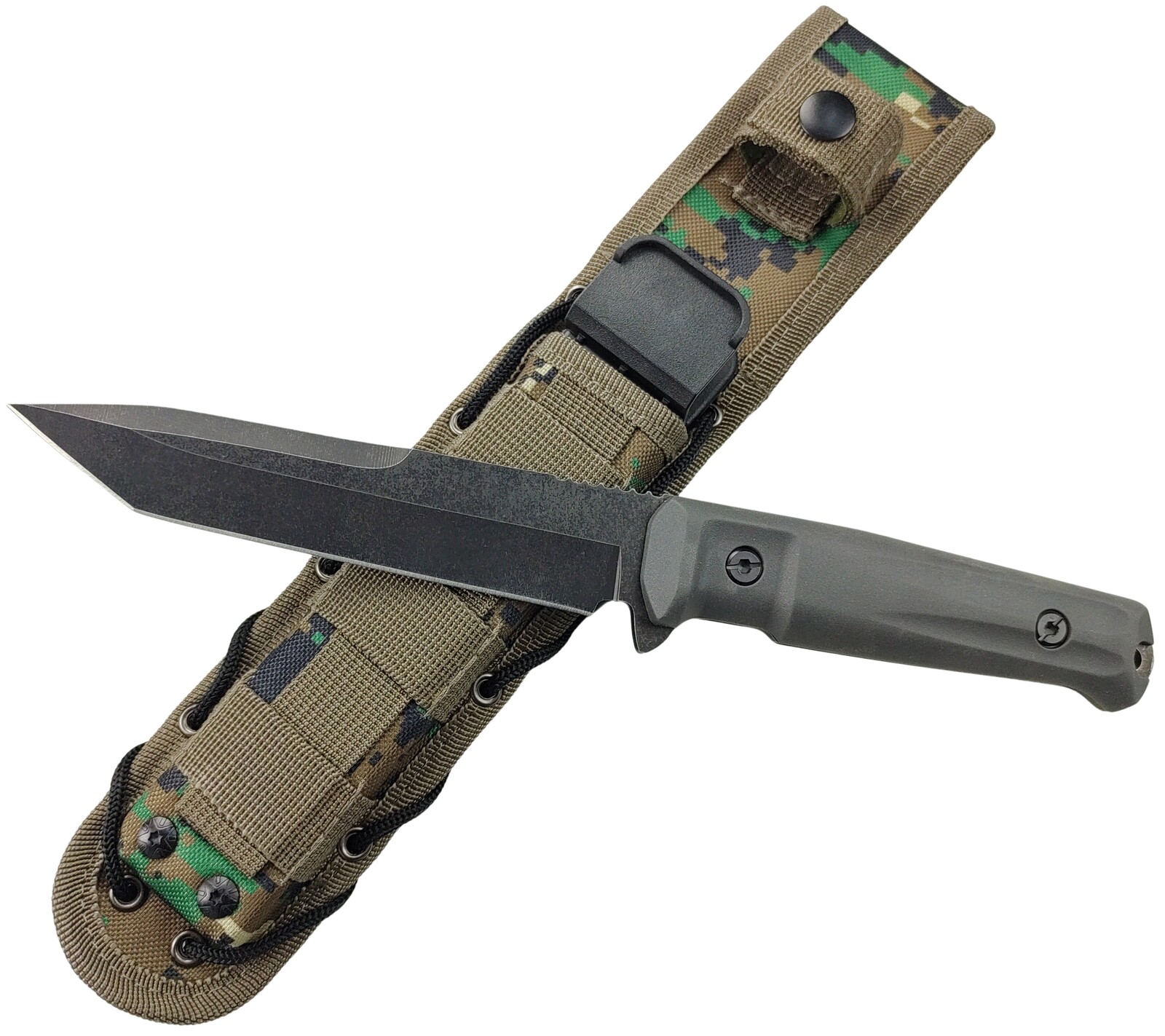 Taktický nůž s maskovacím pouzdrem Molle