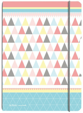 Herlitz zápisník A4 Graphic Pastels Poly linkovaný/čtverečkovaný