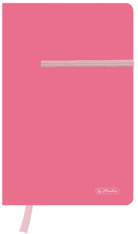 Herlitz - Záznamní kniha A5, čtvereček, růžová