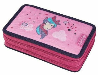 Herlitz - Plný penál, 2 patra, Jednorožec