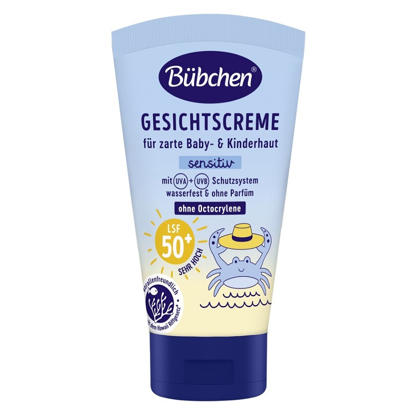 BÜBCHEN Dětský ochranný krém na obličej OF 50+ 50 ml