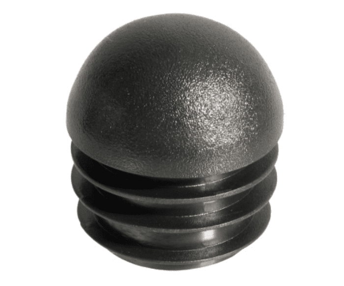 Záslepka kruhová půlkulatá hlava černá - 20x1-2mm