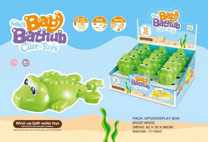 Krokodýl natahovací do vody 15 cm