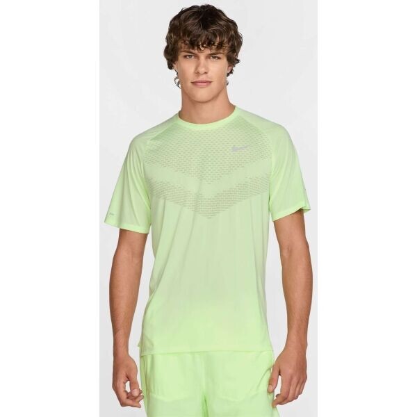 Nike STRIDE Pánské běžecké triko, reflexní neon, velikost