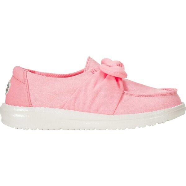 HEY DUDE WENDY BOW Y STARDUST Dívčí volnočasová obuv, růžová, velikost