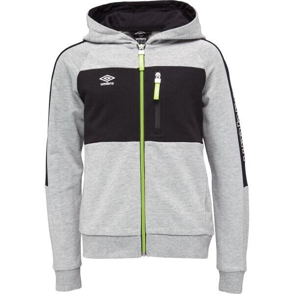 Umbro FLETCHER Chlapecká mikina, šedá, velikost