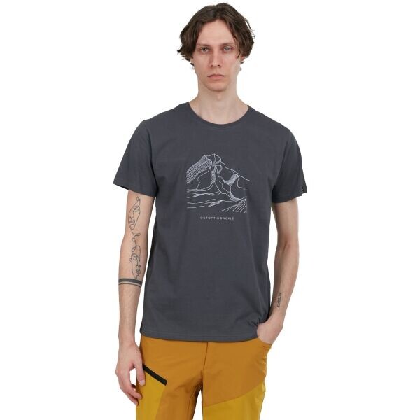 FUNDANGO MOUNTAIN Pánské tričko, tmavě šedá, velikost