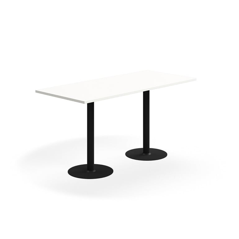 Barový stůl VERTICUS, 1800x800x900 mm, bílá/černá