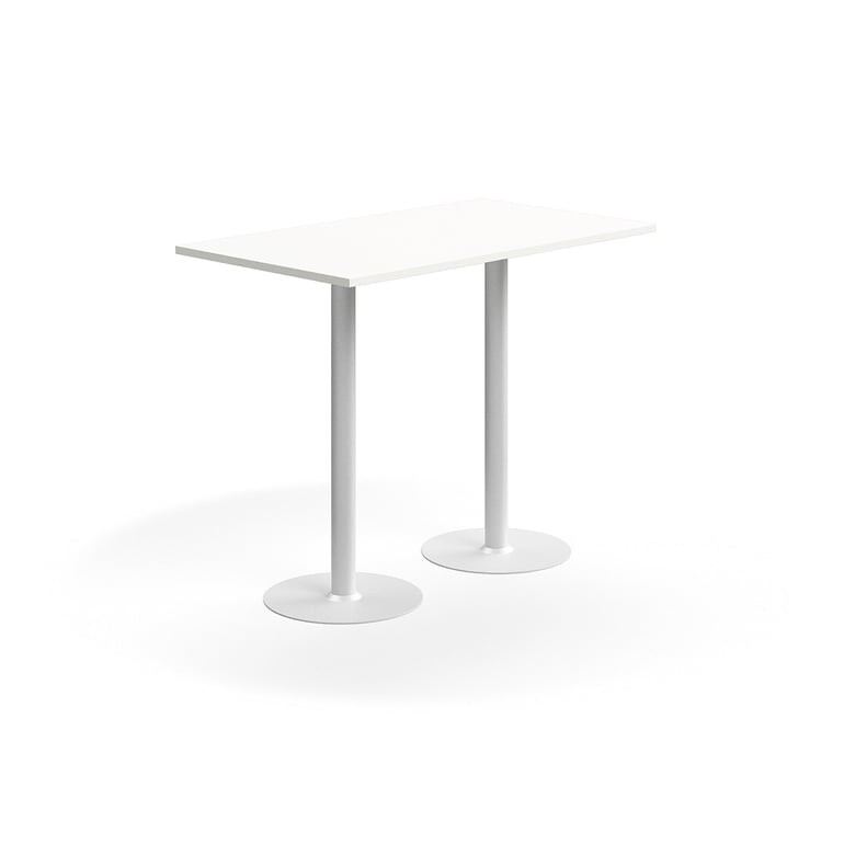 Barový stůl VERTICUS, 1400x800x1100 mm, bílá
