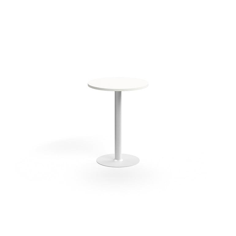 Barový stůl VERTICUS, Ø700x900 mm, bílá