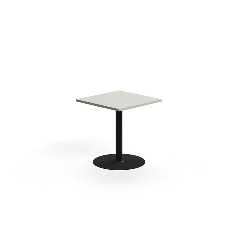 Stůl VERTICUS, 700x700x720 mm, světle šedá/černá