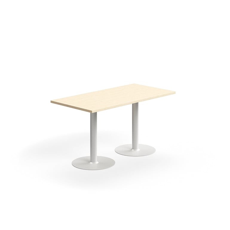 Stůl VERTICUS, 1400x700x720 mm, bříza/stříbrná