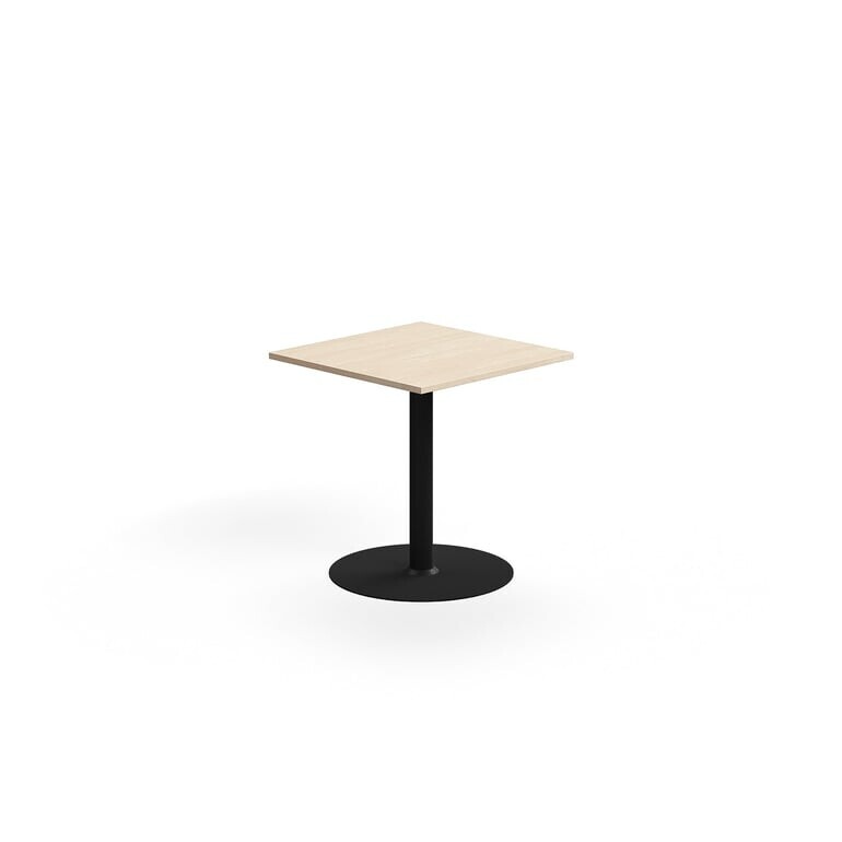 Stůl ALVA, 700x700x720 mm, vysokotlaký laminát, černá/bříza