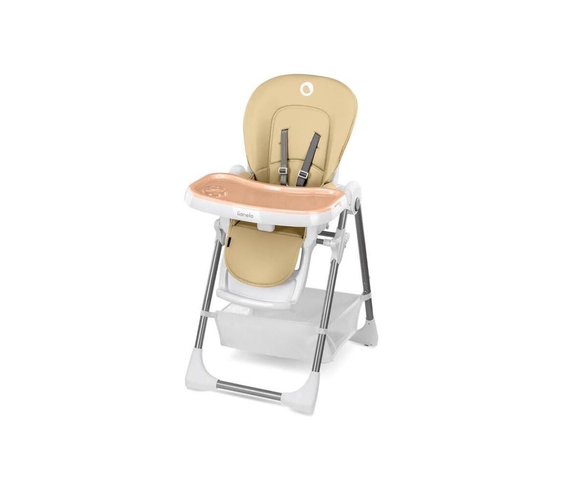 Lionelo Lionelo - Dětská jídelní židle LINN PLUS bílá/béžová