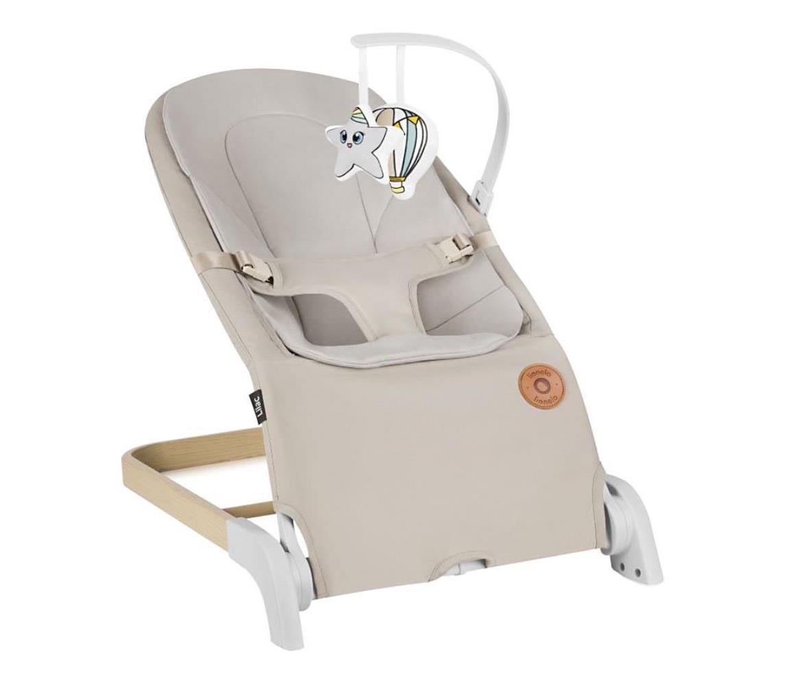 Lionelo Lionelo - Dětské houpátko LILAC béžová