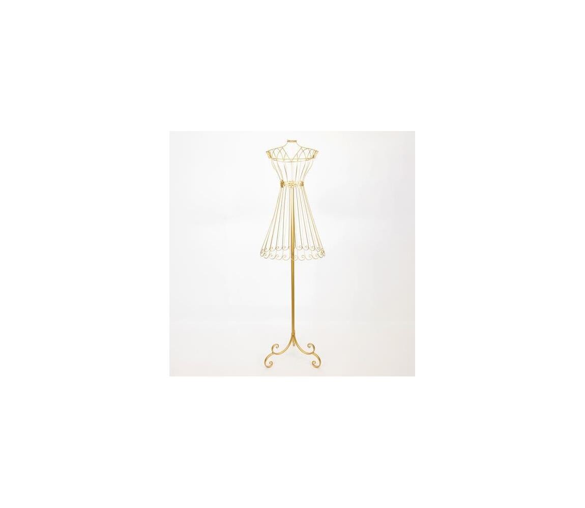 Eurolamp Němý sluha 142x40,5 cm zlatá