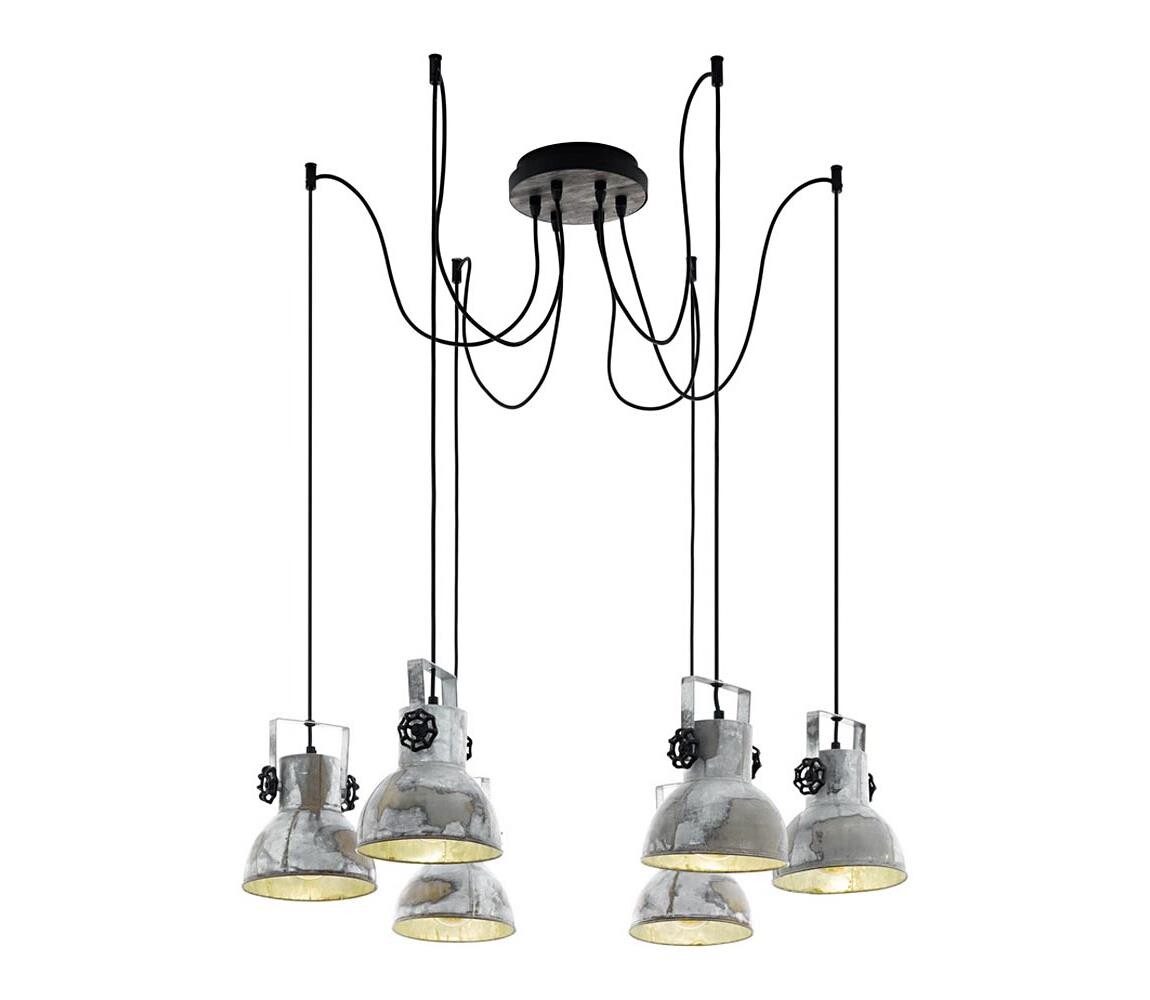 Eglo Eglo 49732 - Lustr na lanku BARNSTAPLE 6xE27/40W/230V pavouk