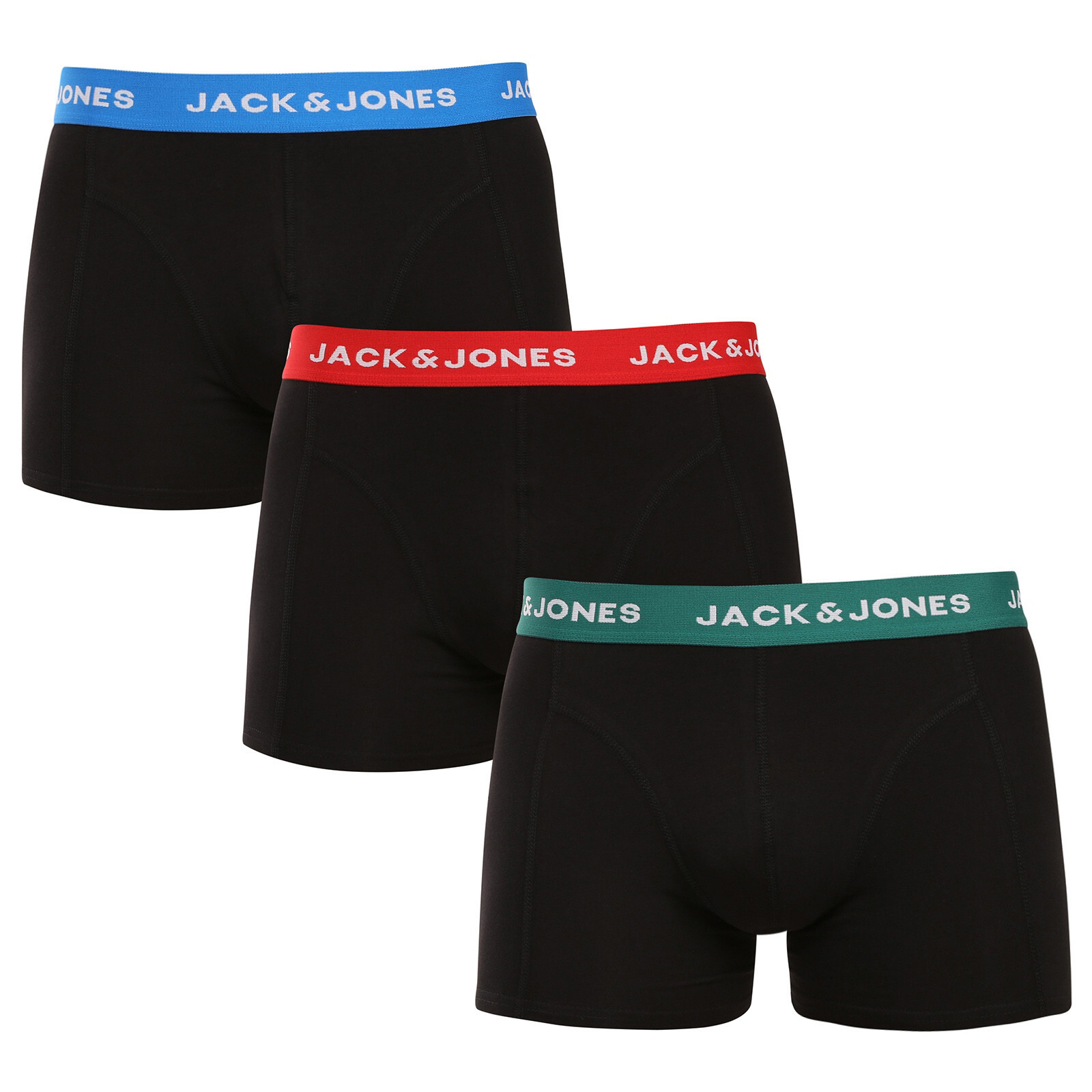 3PACK pánské boxerky Jack and Jones černé (12271554) L, trenky / trenýrky