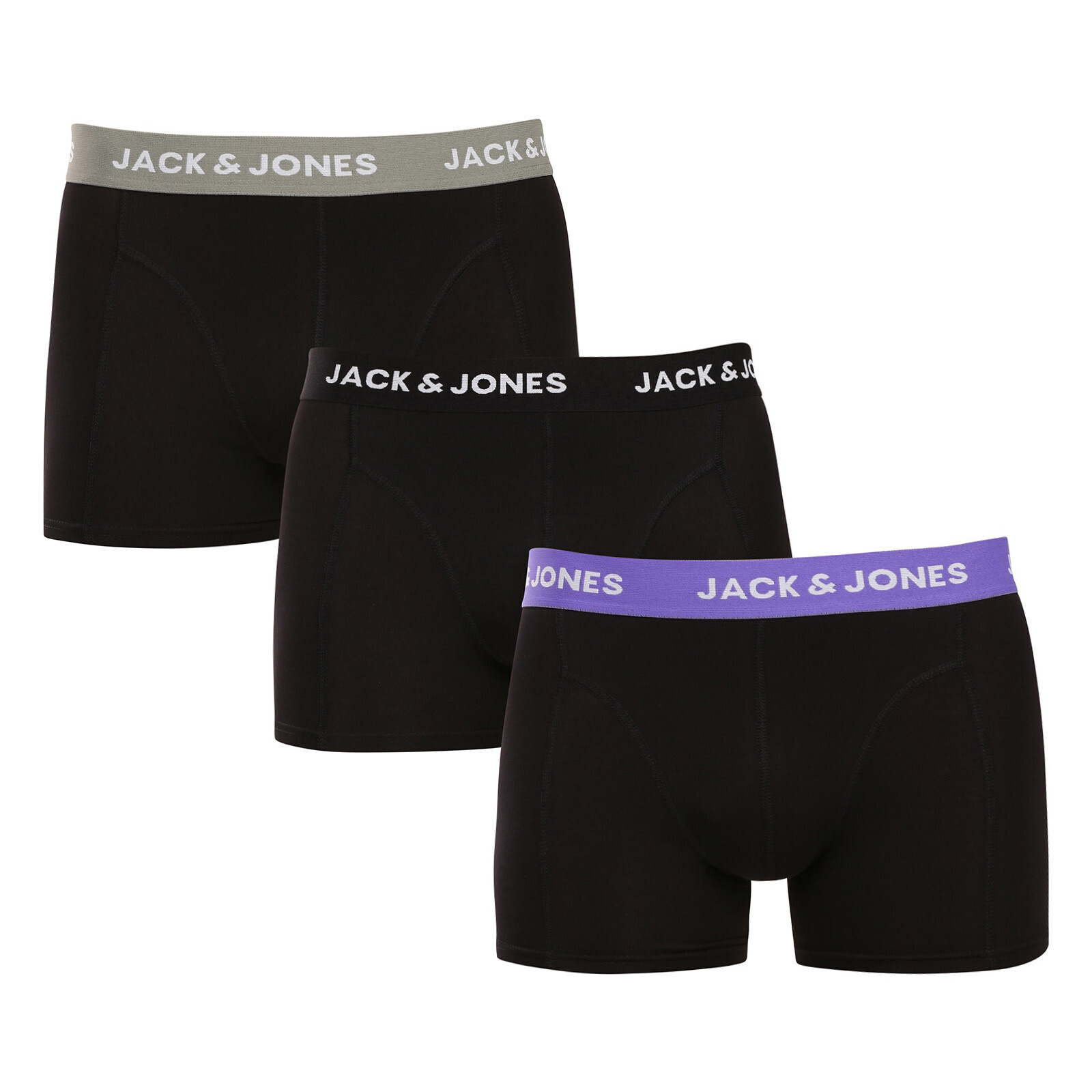 3PACK pánské boxerky Jack and Jones černé (12268482) XL, trenky / trenýrky