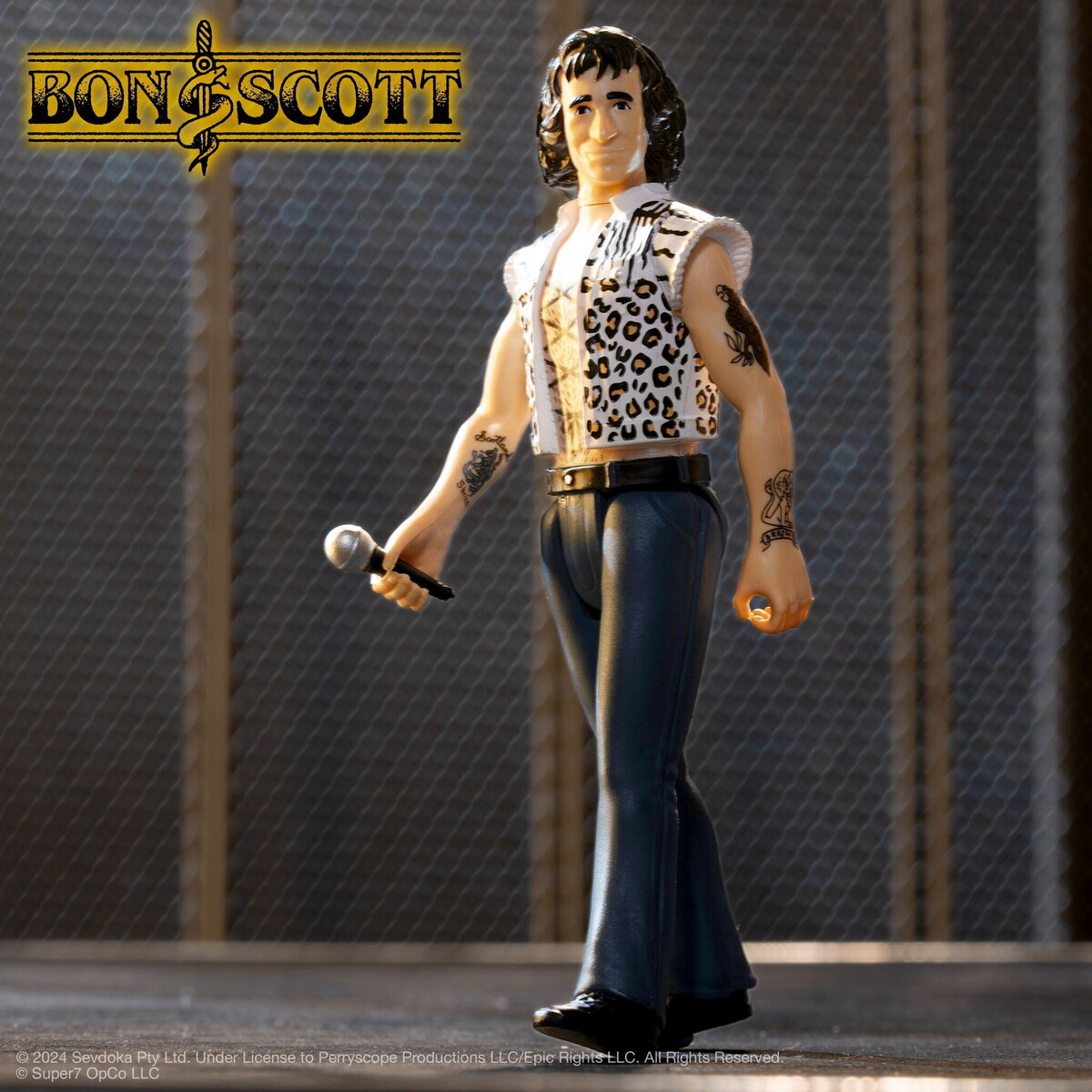 figurka Bon Scott - AC/DC - Leopard Print