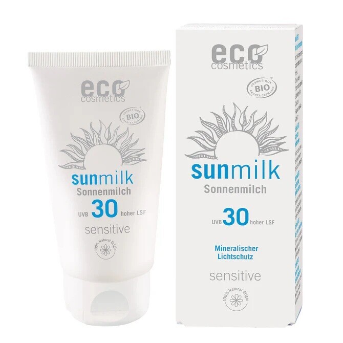 Eco Cosmetics Opalovací mléko SPF 30 Sensitive BIO (75 ml)
