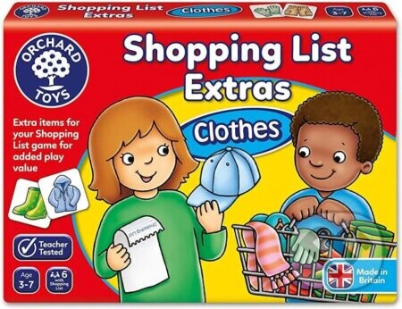 Shopping list - clothes (Nákupný zoznam - oblečenie) - Orchard Toys