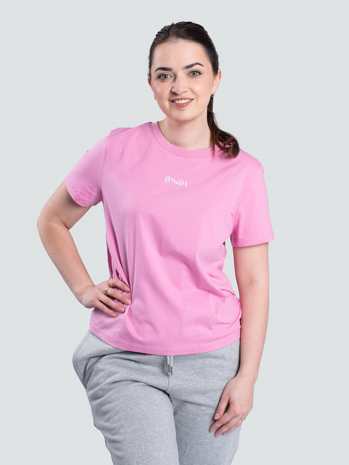 Dámské tričko z BIO bavlny, cukrově růžové Velikost: XL