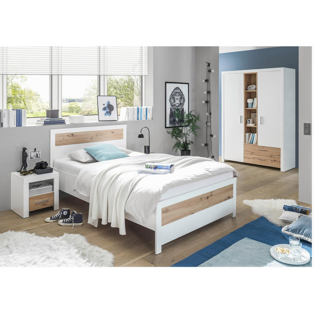 Xora POKOJ PRO MLÁDEŽ, bílá, dub artisan,