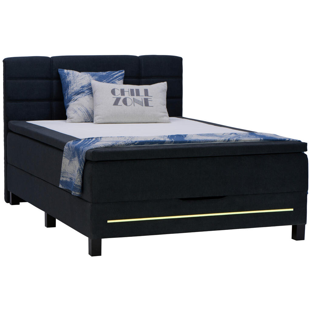 Carryhome POSTEL BOXSPRING, 140/200 cm, textil, antracitová