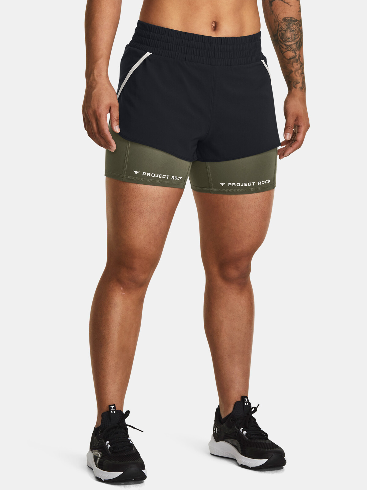 Černé dámské kraťasy Under Armour Project Rock Flex