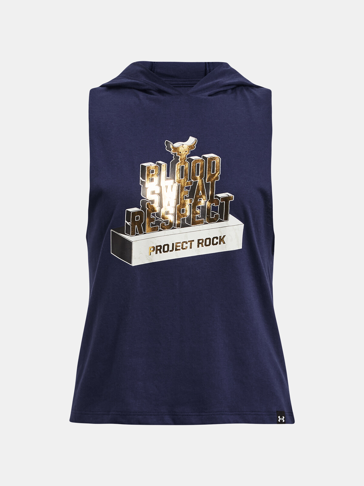 Tmavě modrá holčičí mikina s kapucí Under Armour Rock