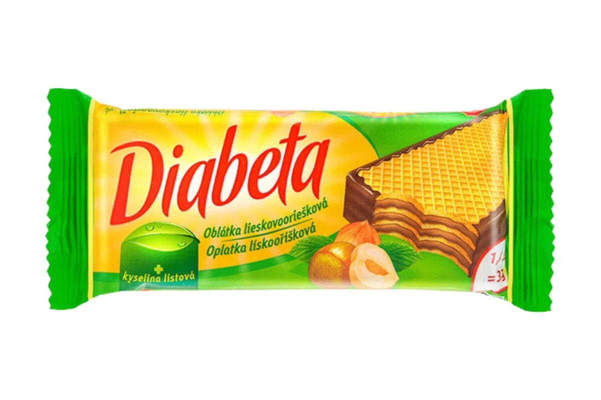PLH Diabeta Oplatka oříšková 32 g