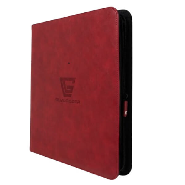 Album Gemloader Premium Traditional Sleeved Binder (480 kapes 3x4) Red